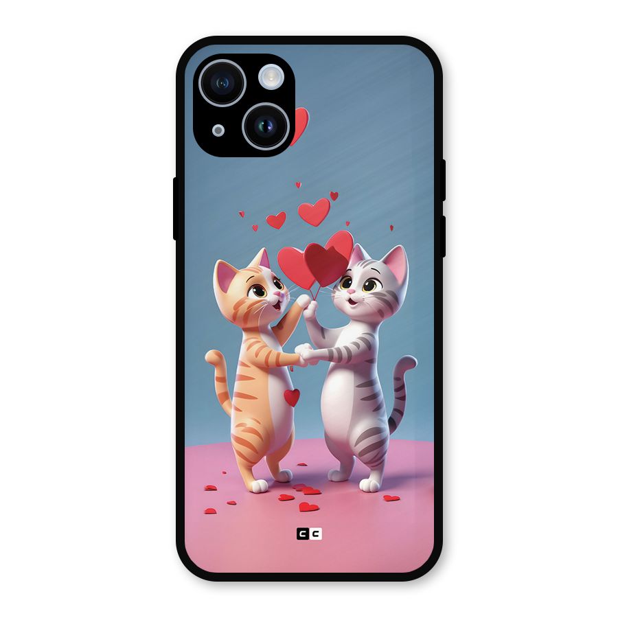 Exchanging Hearts Metal Back Case for iPhone 14