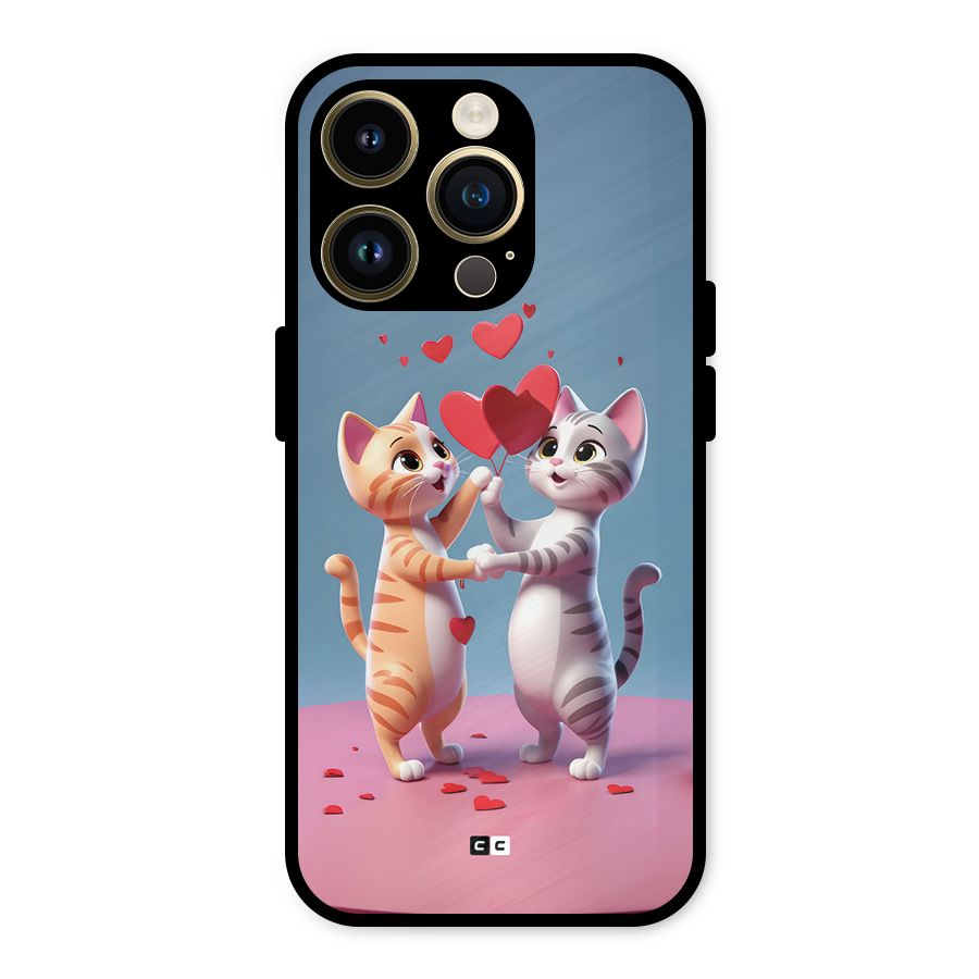 Exchanging Hearts Metal Back Case for iPhone 14 Pro