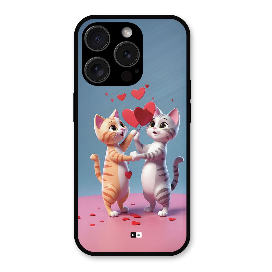 Exchanging Hearts Metal Back Case for iPhone 15 Pro