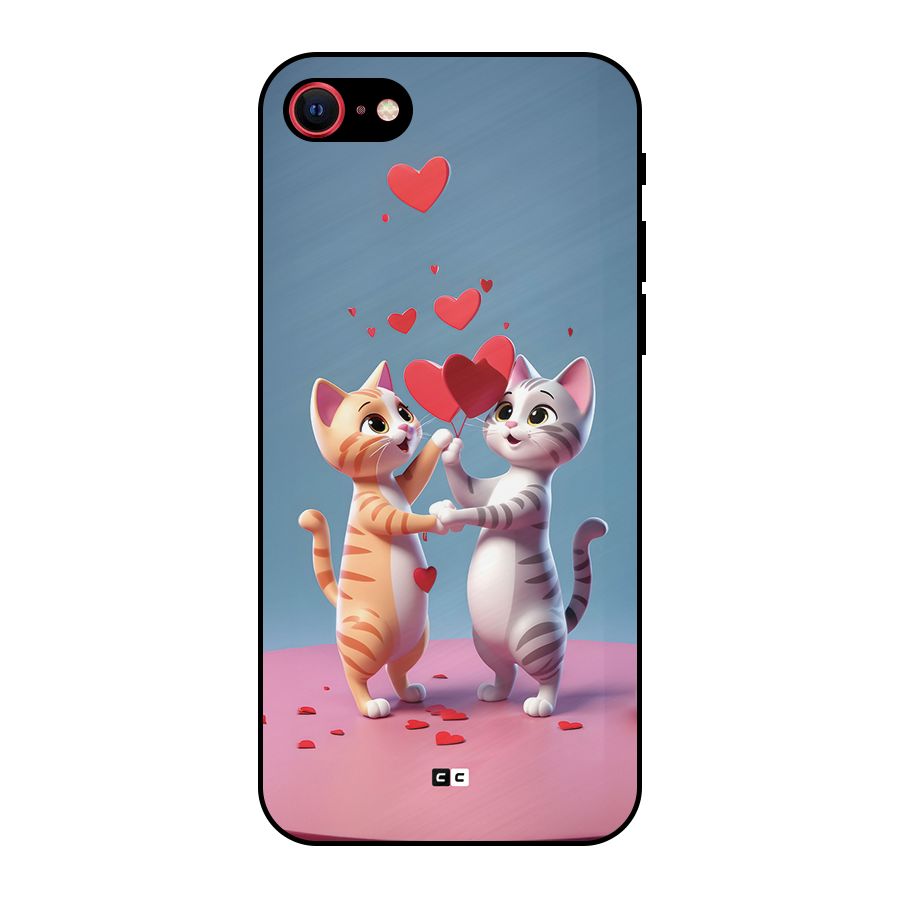 Exchanging Hearts Metal Back Case for iPhone 8