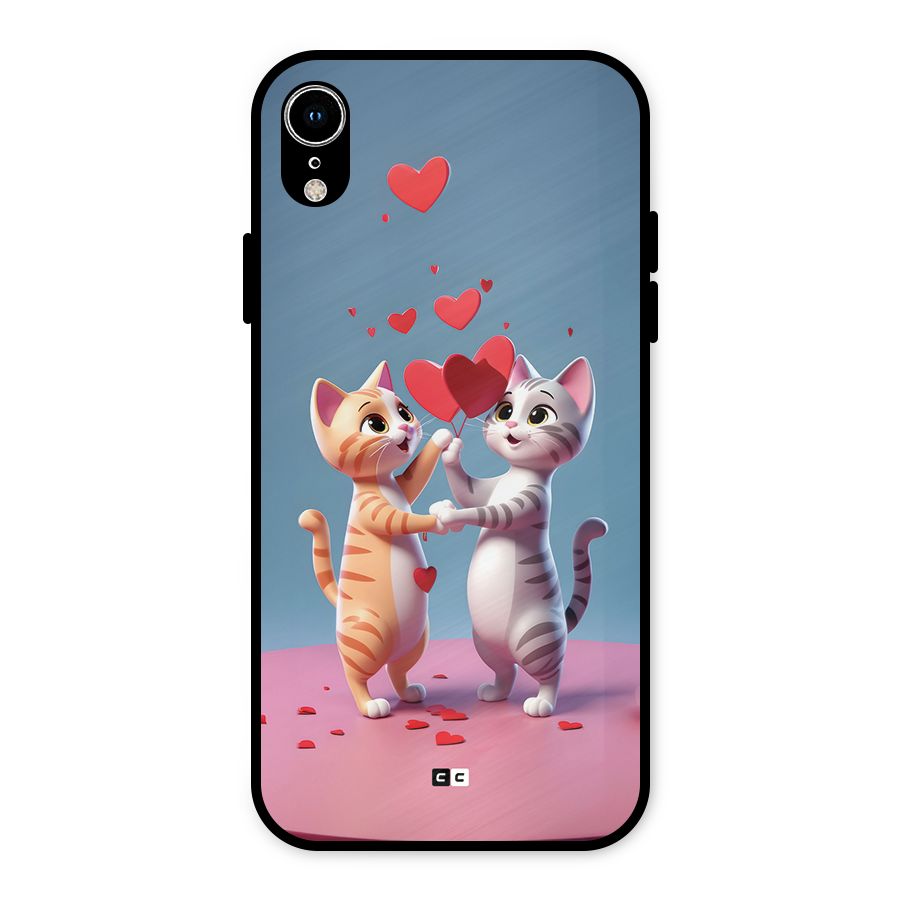 Exchanging Hearts Metal Back Case for iPhone XR