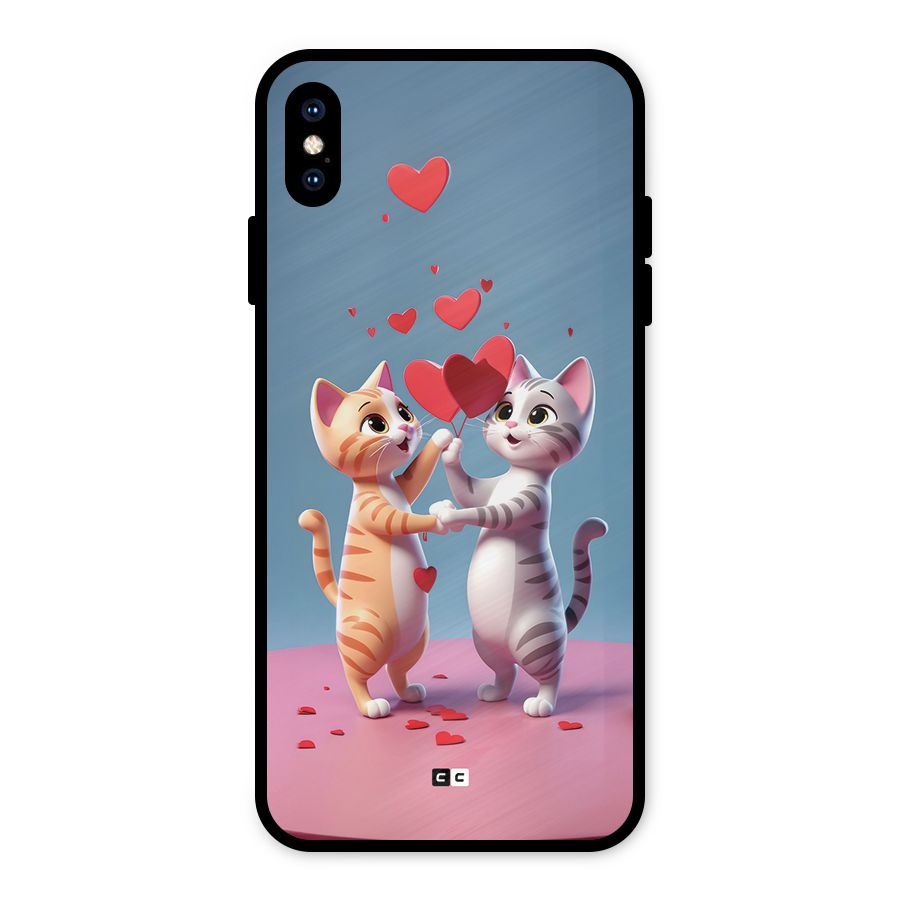 Exchanging Hearts Metal Back Case for iPhone XS Max