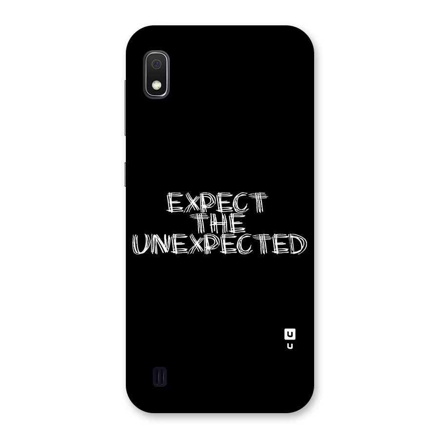 Expect The Unexpected Back Case for Galaxy A10