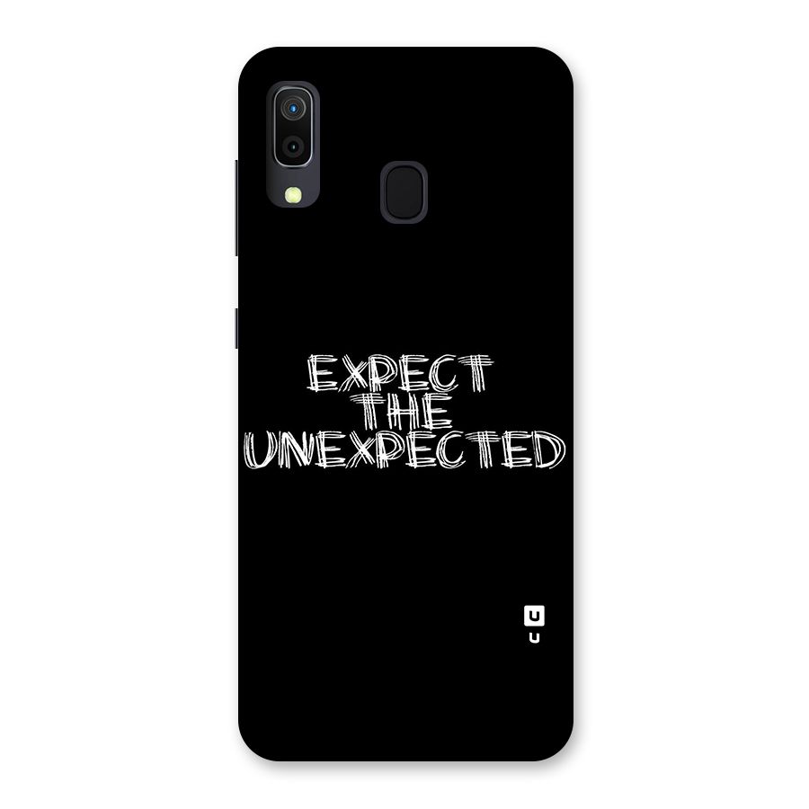 Expect The Unexpected Back Case for Galaxy A30
