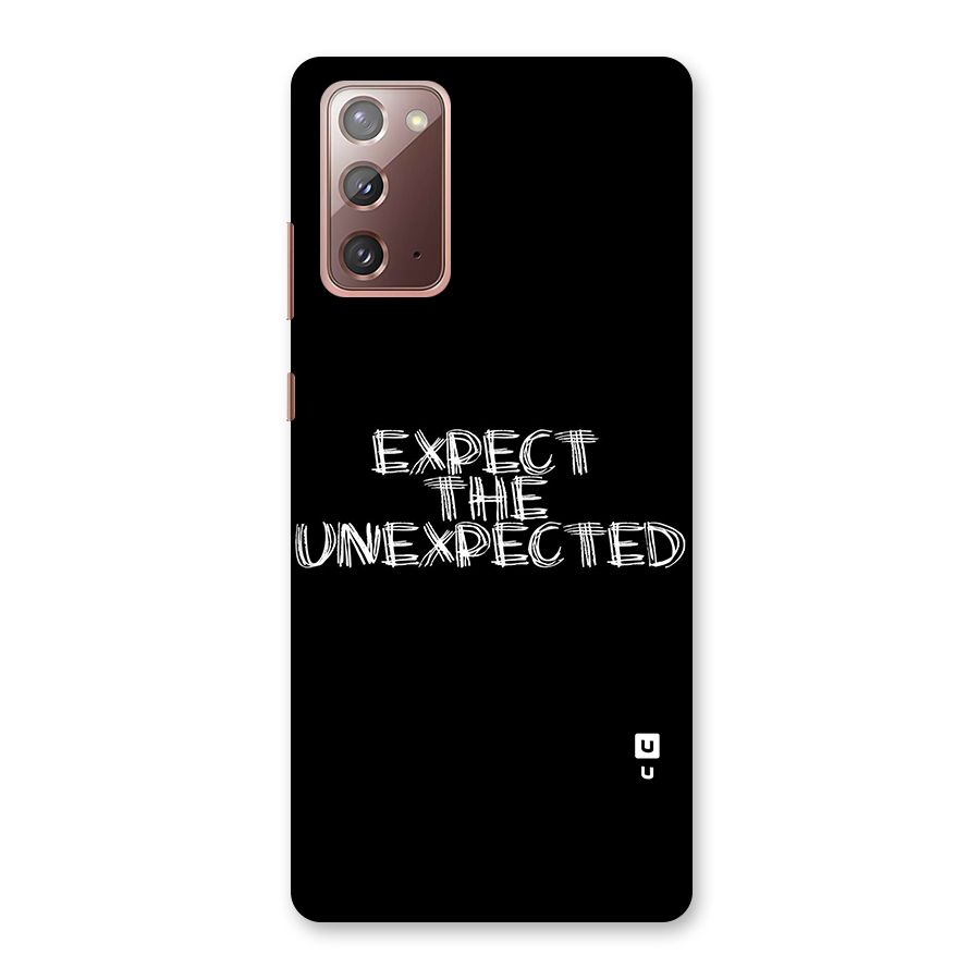 Expect The Unexpected Back Case for Galaxy Note 20
