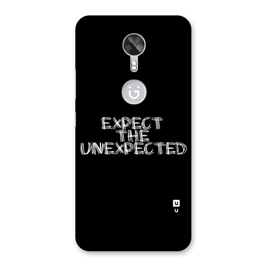 Expect The Unexpected Back Case for Gionee A1