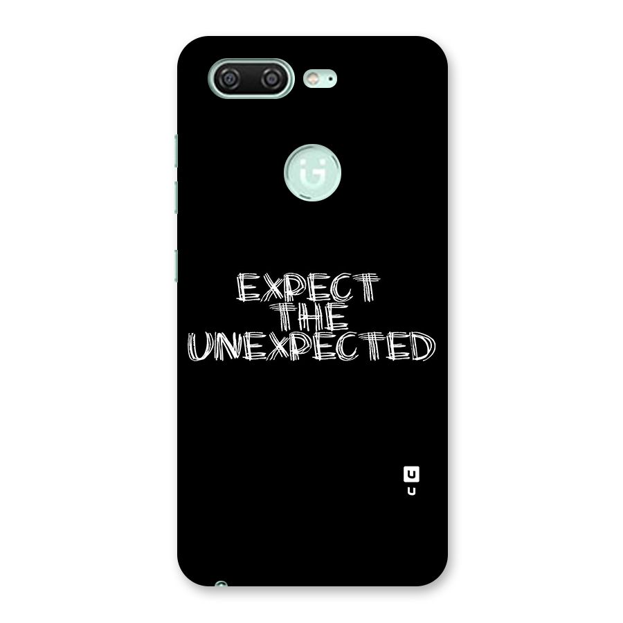 Expect The Unexpected Back Case for Gionee S10