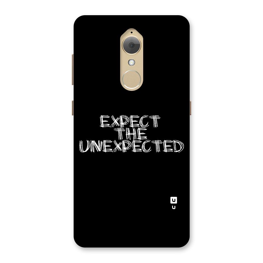 Expect The Unexpected Back Case for Lenovo K8