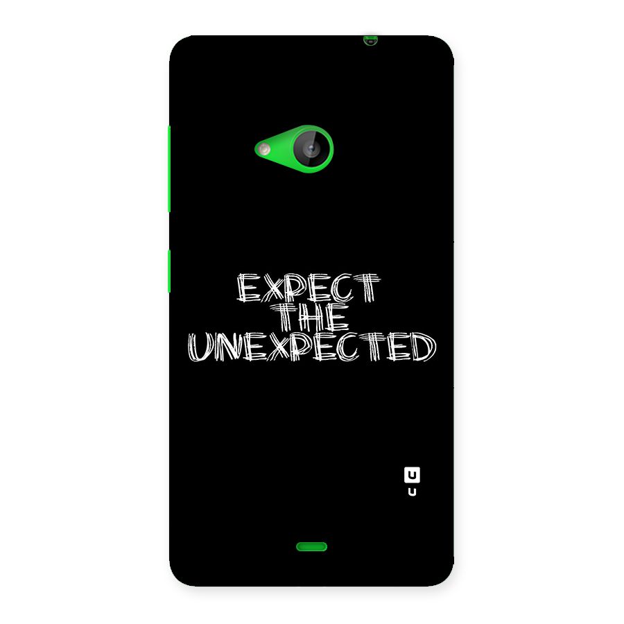 Expect The Unexpected Back Case for Lumia 535