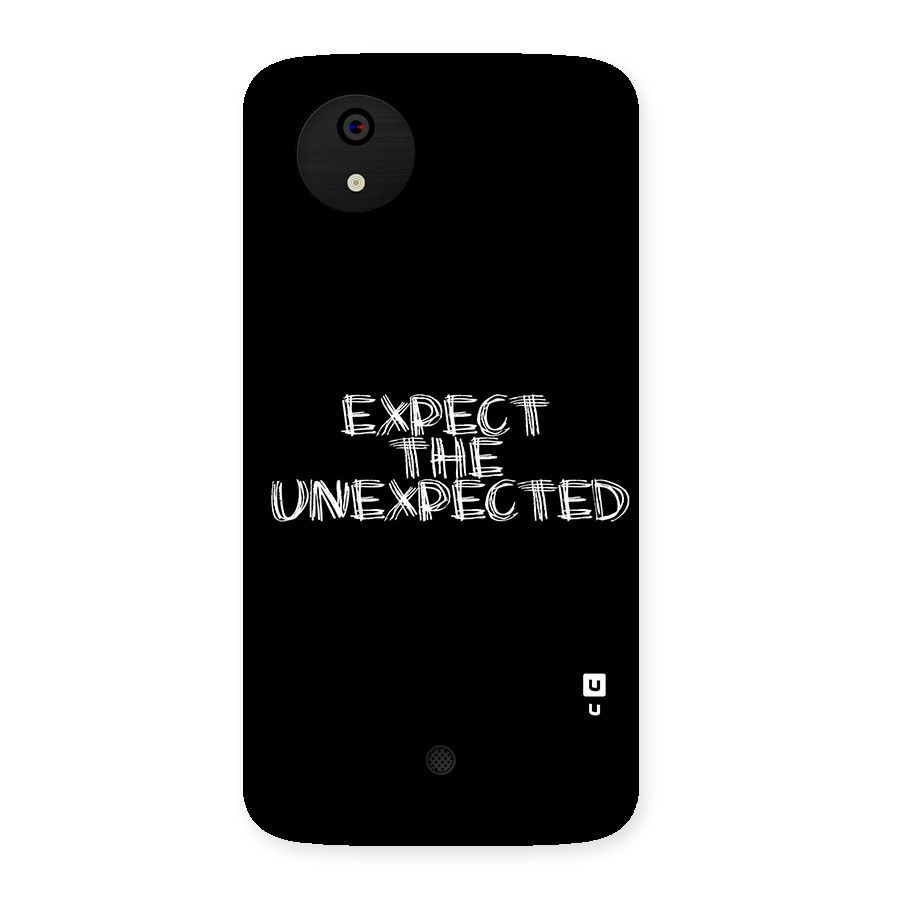 Expect The Unexpected Back Case for Micromax Canvas A1