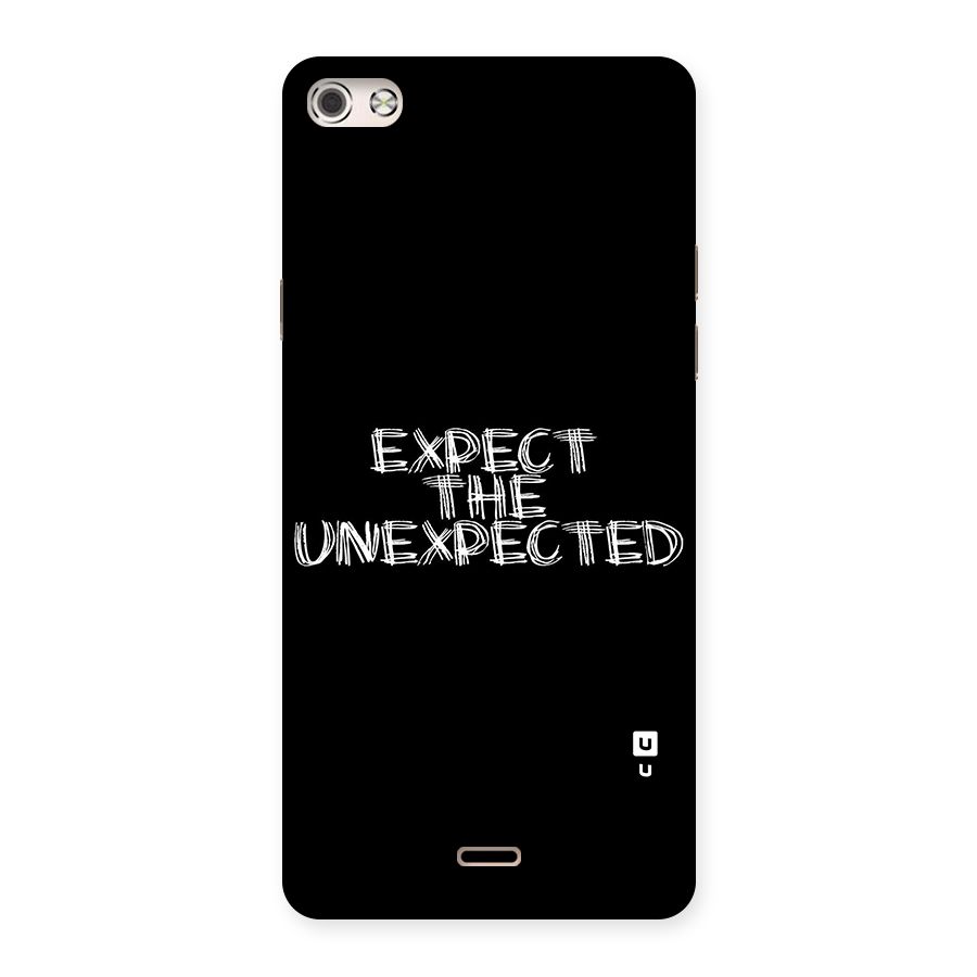 Expect The Unexpected Back Case for Micromax Canvas Silver 5