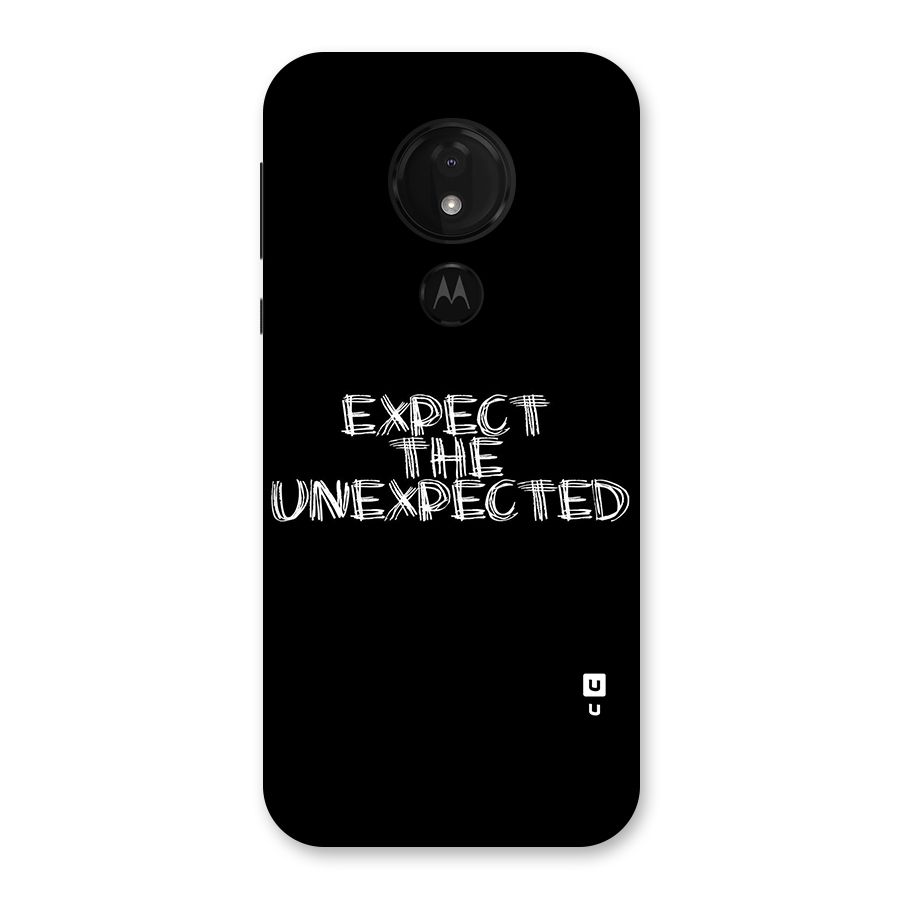 Expect The Unexpected Back Case for Moto G7 Power