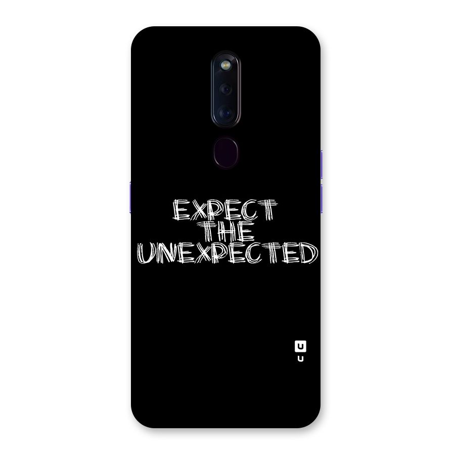 Expect The Unexpected Back Case for Oppo F11 Pro