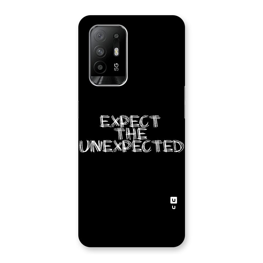 Expect The Unexpected Glass Back Case for Oppo F19 Pro Plus 5G