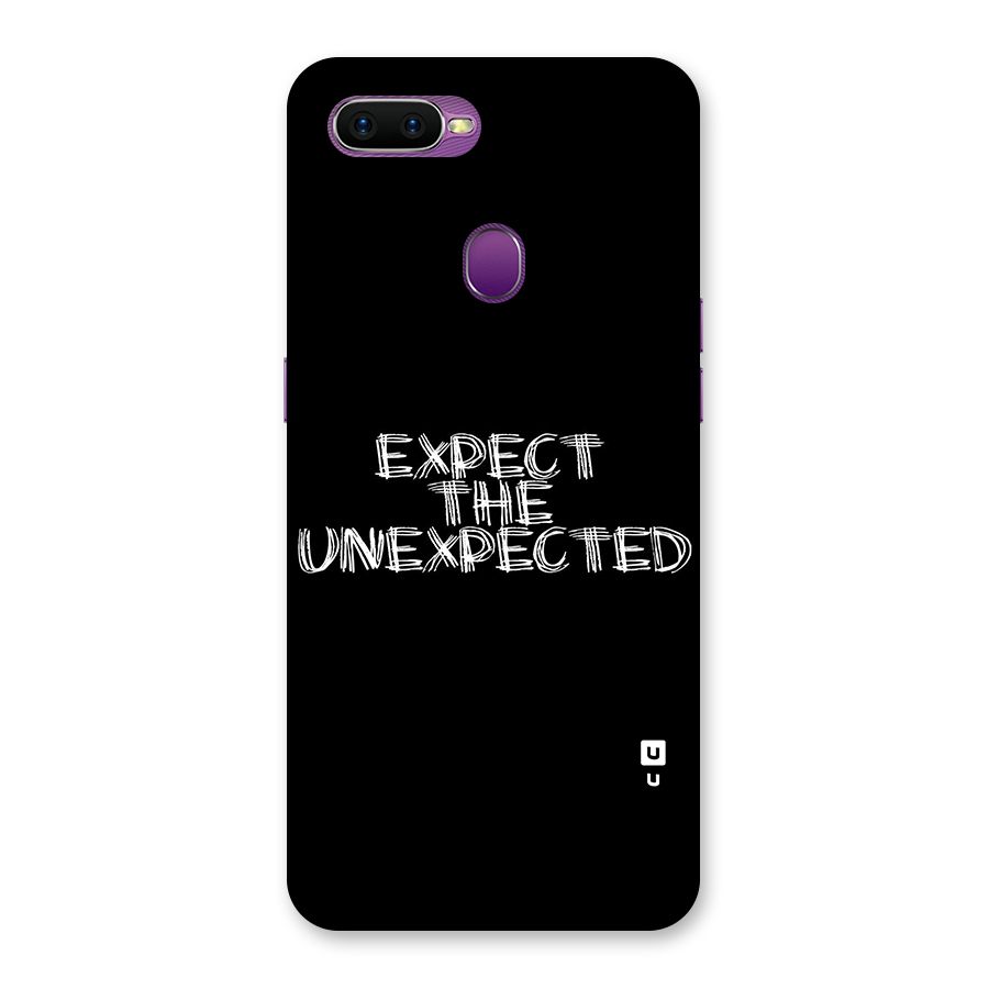 Expect The Unexpected Back Case for Oppo F9