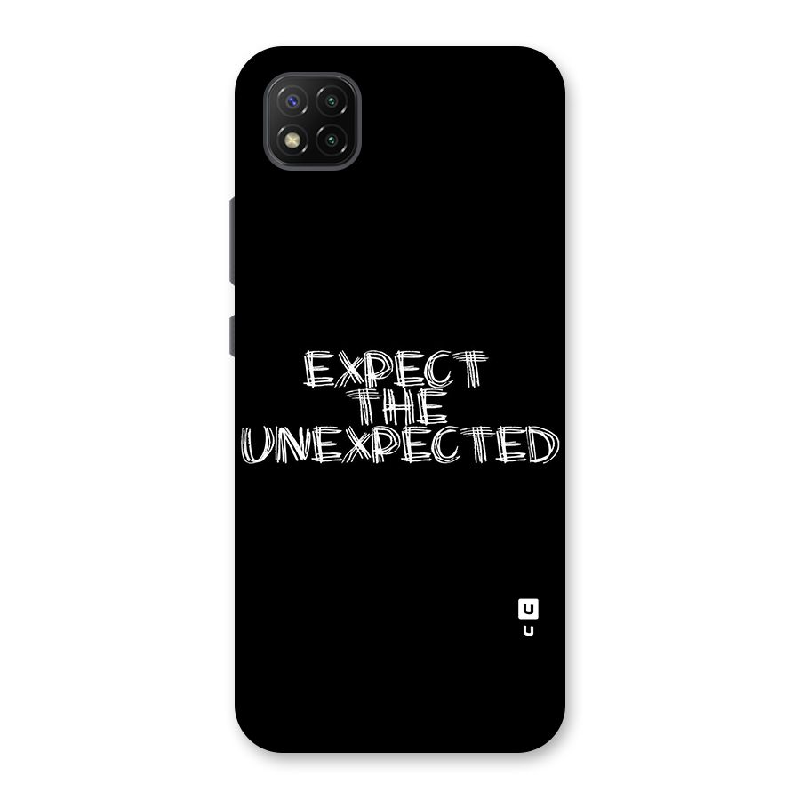 Expect The Unexpected Back Case for Poco C3