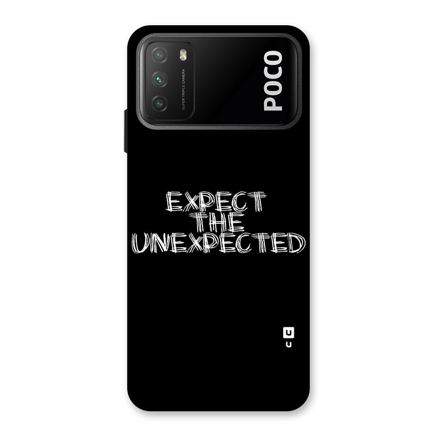 Expect The Unexpected Back Case for Poco M3