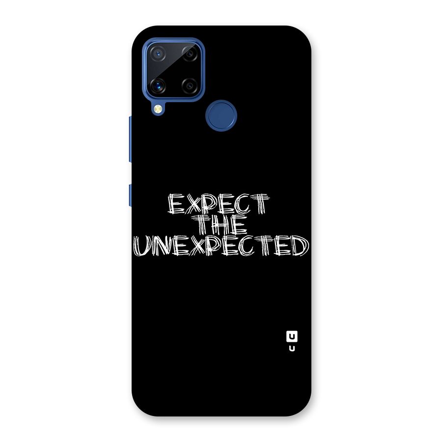 Expect The Unexpected Glass Back Case for Realme Narzo 30A