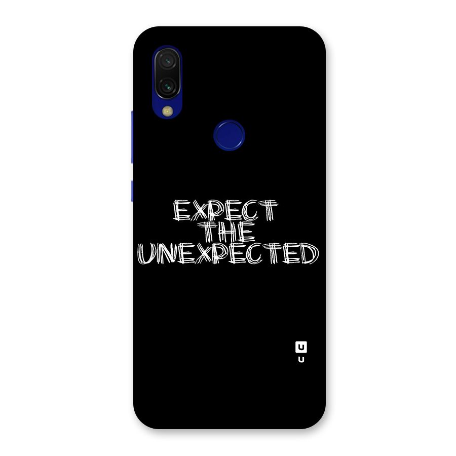 Expect The Unexpected Back Case for Redmi 7