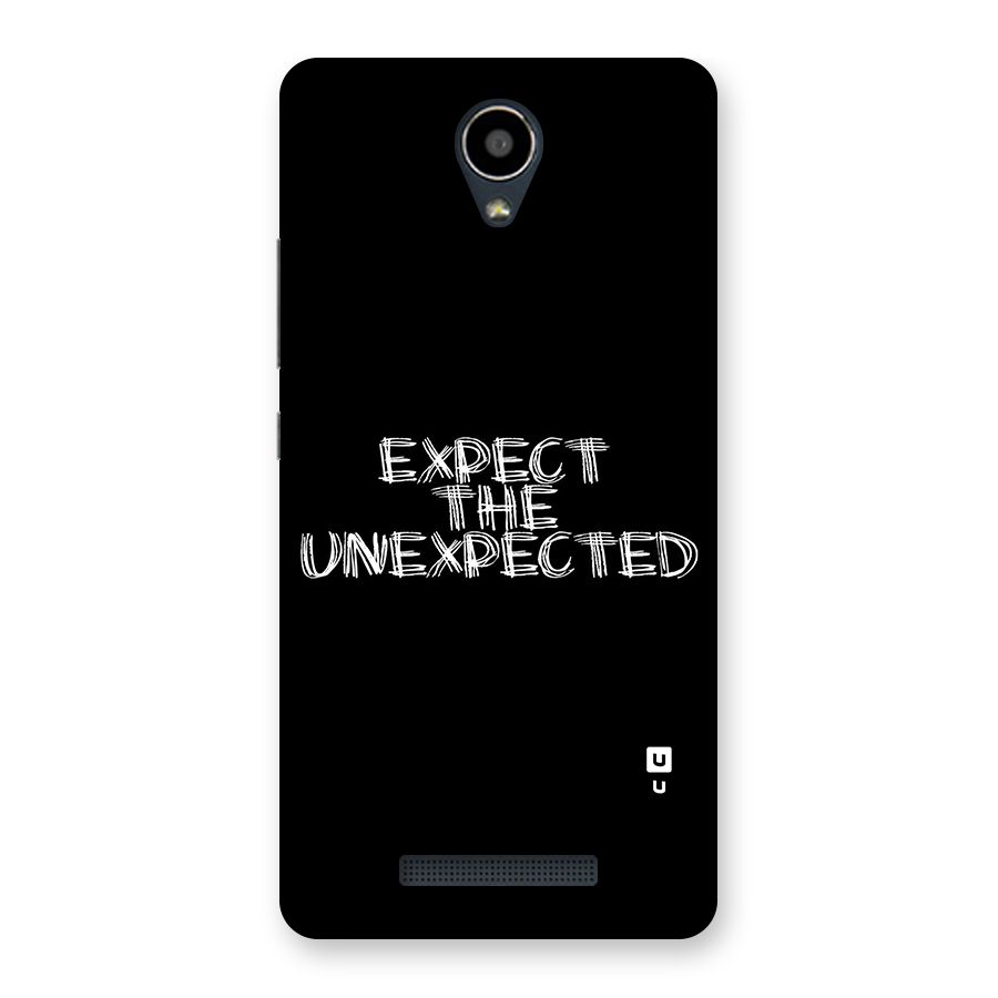 Expect The Unexpected Back Case for Redmi Note 2