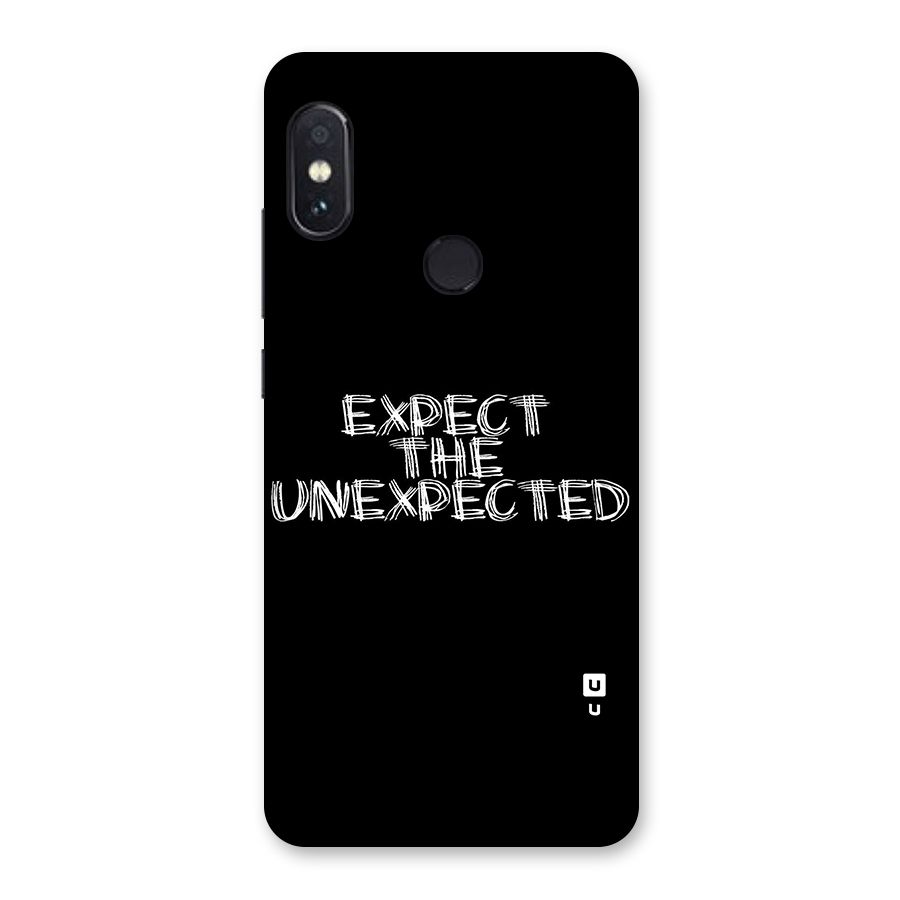 Expect The Unexpected Glass Back Case for Redmi Note 5 Pro