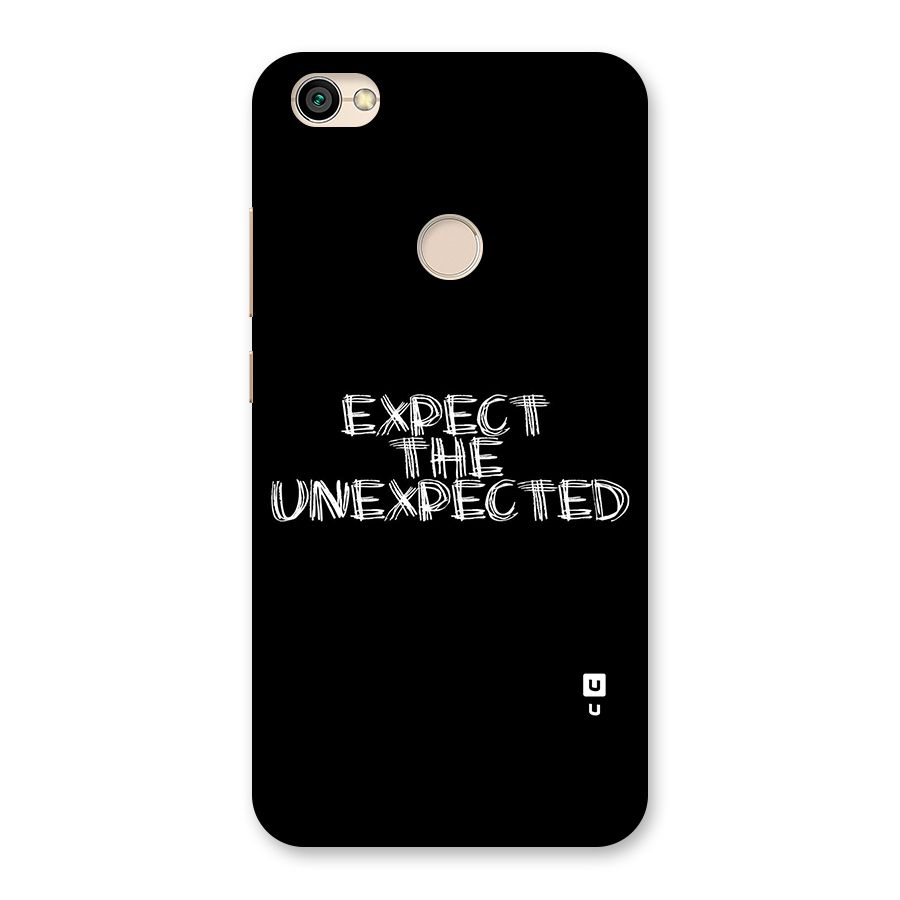 Expect The Unexpected Back Case for Redmi Y1 2017
