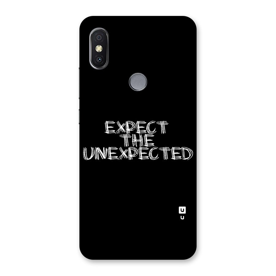 Expect The Unexpected Back Case for Redmi Y2