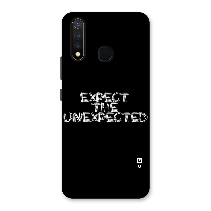 Expect The Unexpected Back Case for Vivo U20