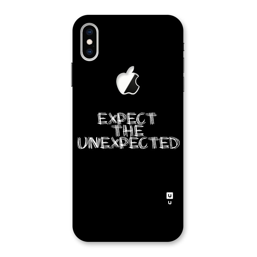 Expect The Unexpected Back Case for iPhone XS Max Apple Cut