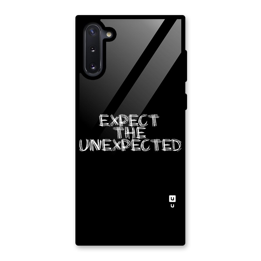 Expect The Unexpected Glass Back Case for Galaxy Note 10
