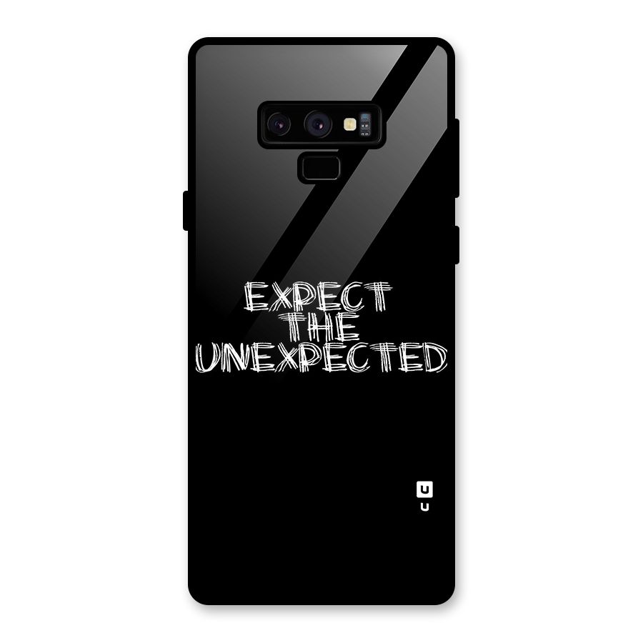 Expect The Unexpected Glass Back Case for Galaxy Note 9