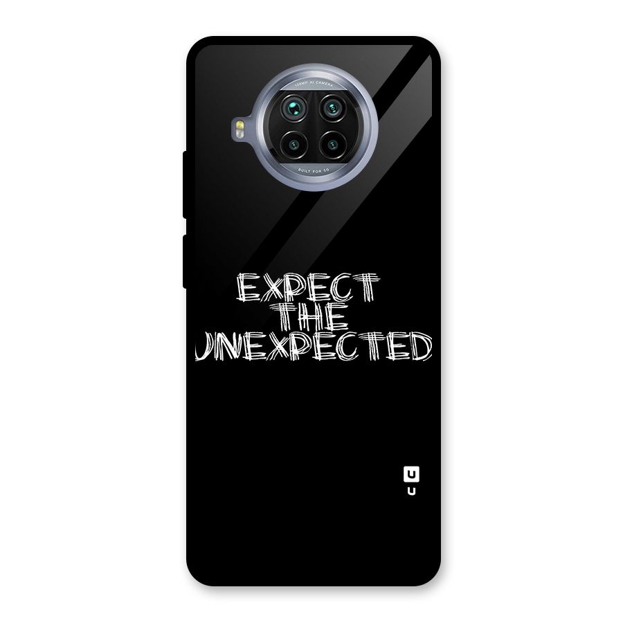 Expect The Unexpected Glass Back Case for Mi 10i