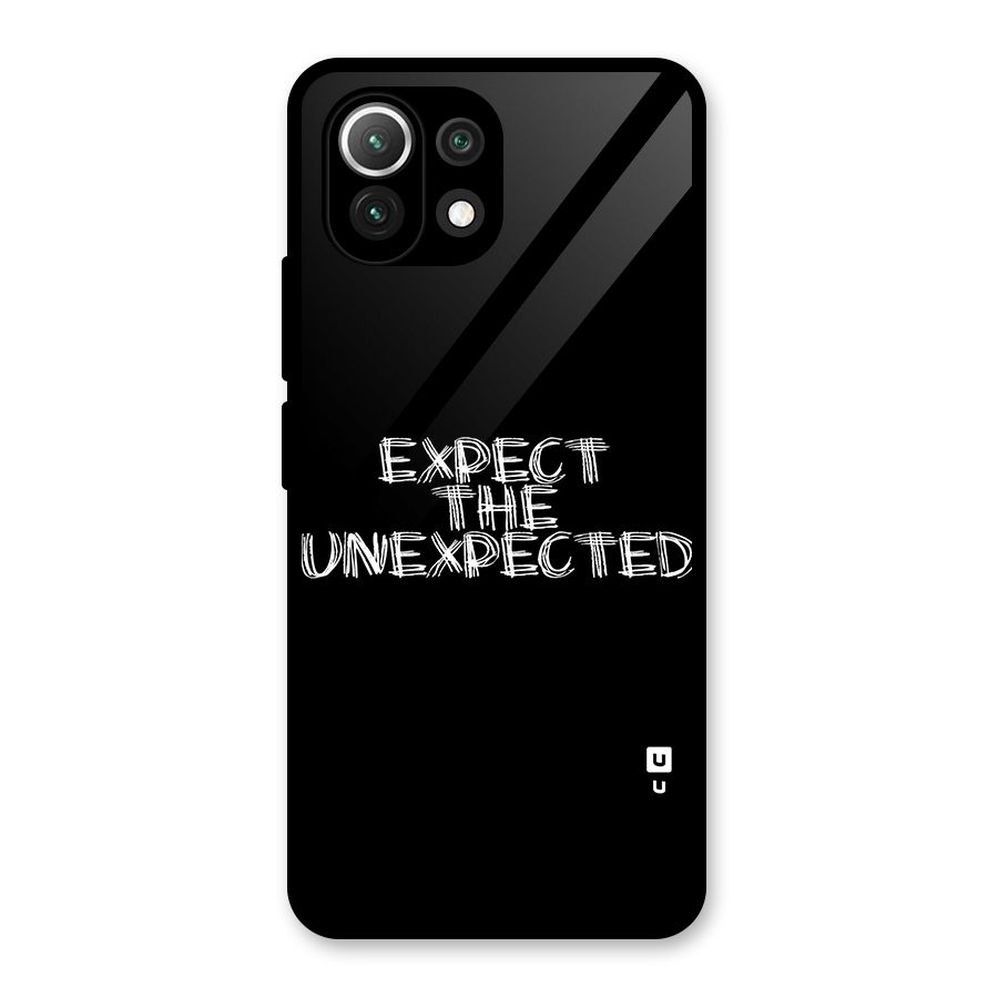 Expect The Unexpected Glass Back Case for Mi 11 Lite NE 5G