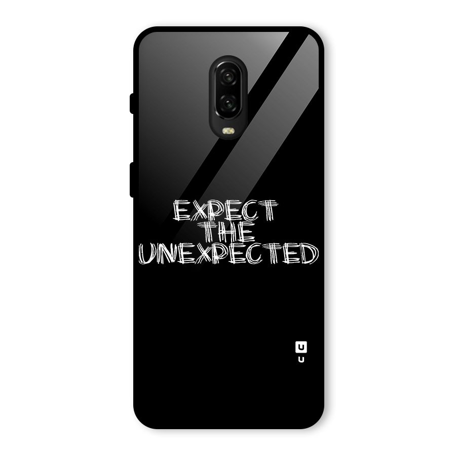 Expect The Unexpected Glass Back Case for OnePlus 6T