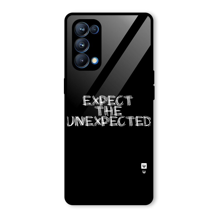 Expect The Unexpected Glass Back Case for Oppo Reno5 Pro 5G