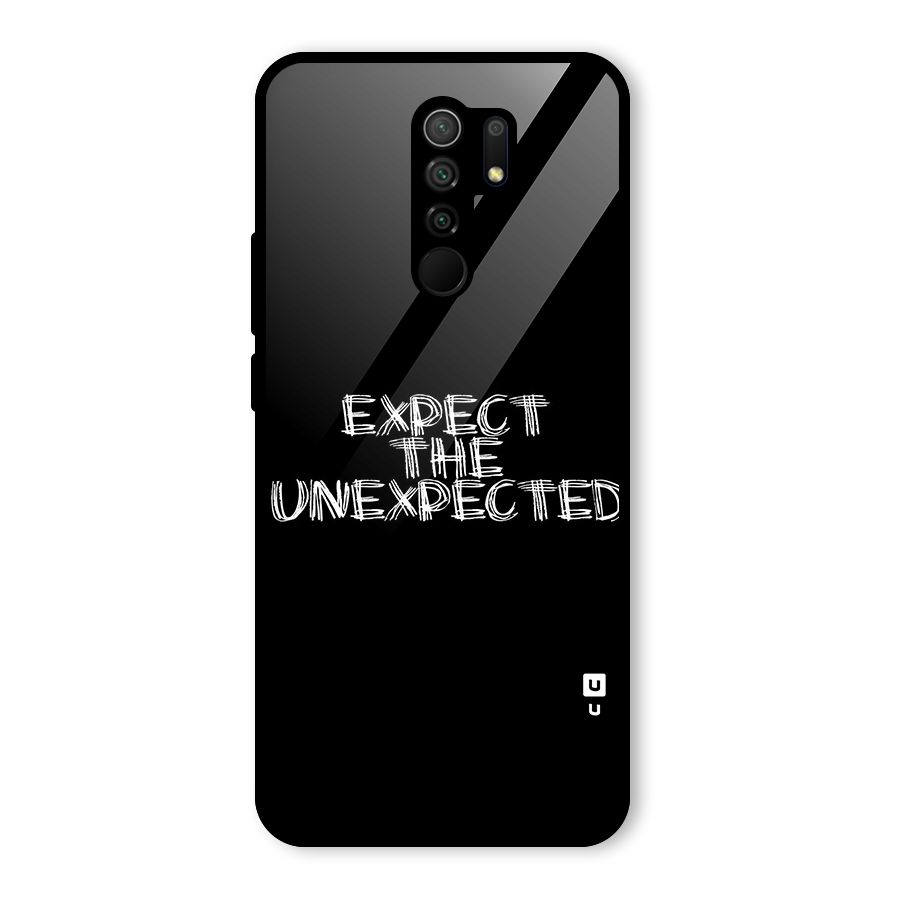 Expect The Unexpected Glass Back Case for Poco M2