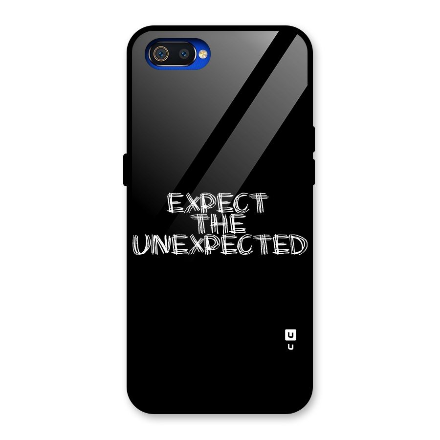 Expect The Unexpected Glass Back Case for Realme C2