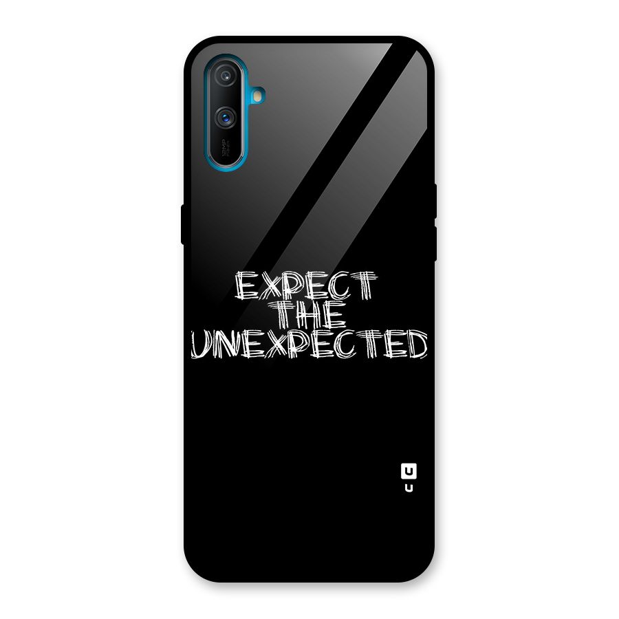 Expect The Unexpected Glass Back Case for Realme C3