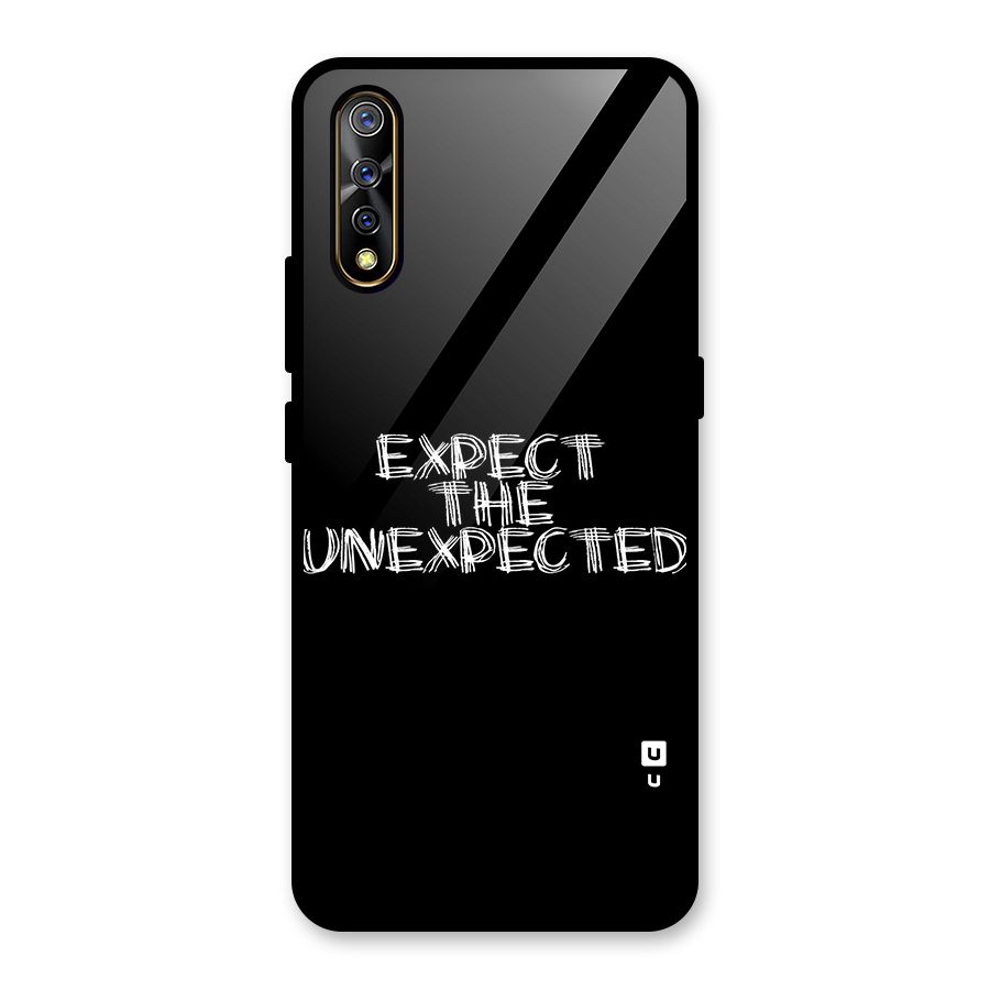 Expect The Unexpected Glass Back Case for Vivo S1