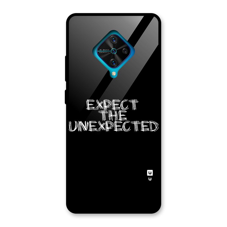 Expect The Unexpected Glass Back Case for Vivo S1 Pro