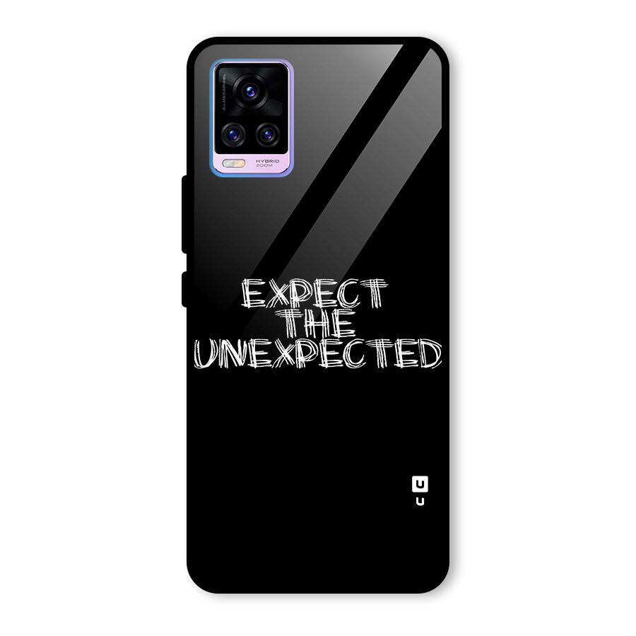 Expect The Unexpected Glass Back Case for Vivo V20 Pro