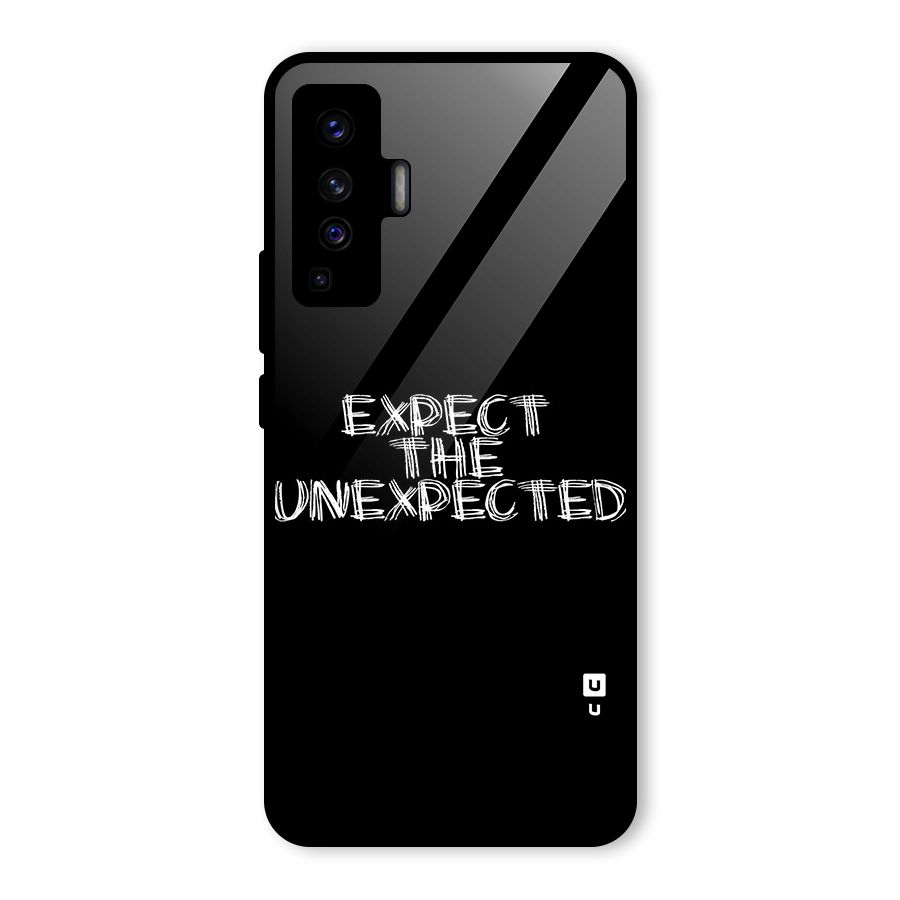 Expect The Unexpected Glass Back Case for Vivo X50