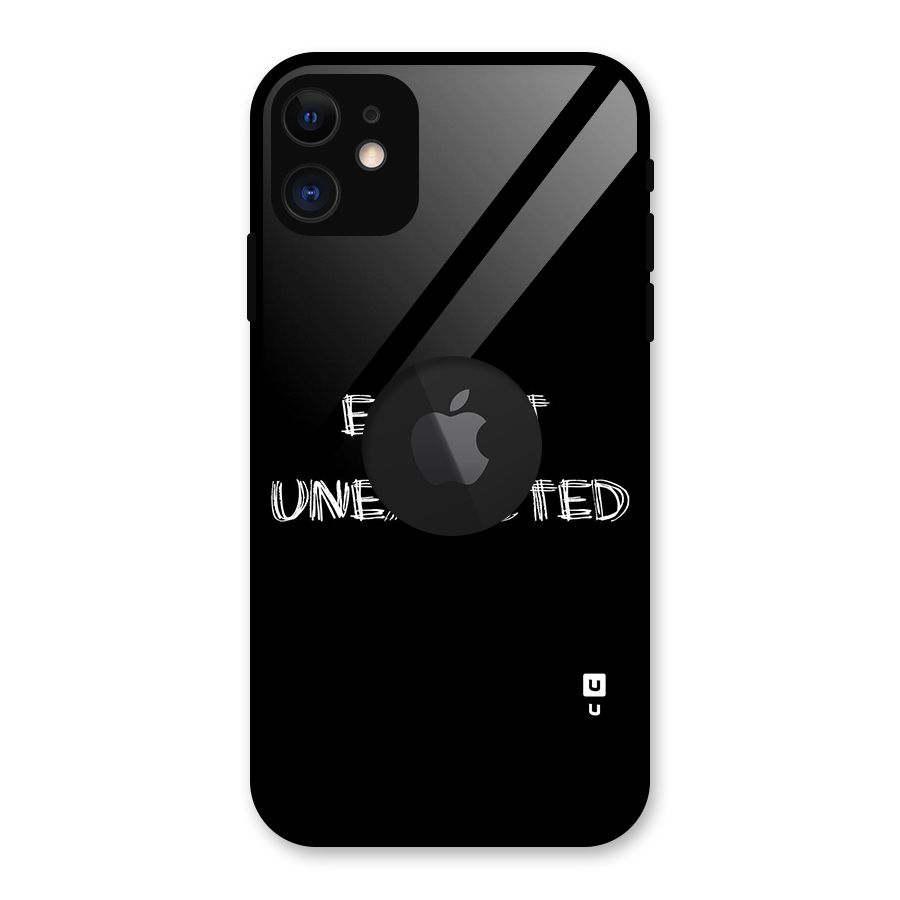 Expect The Unexpected Glass Back Case for iPhone 11 Logo Cut