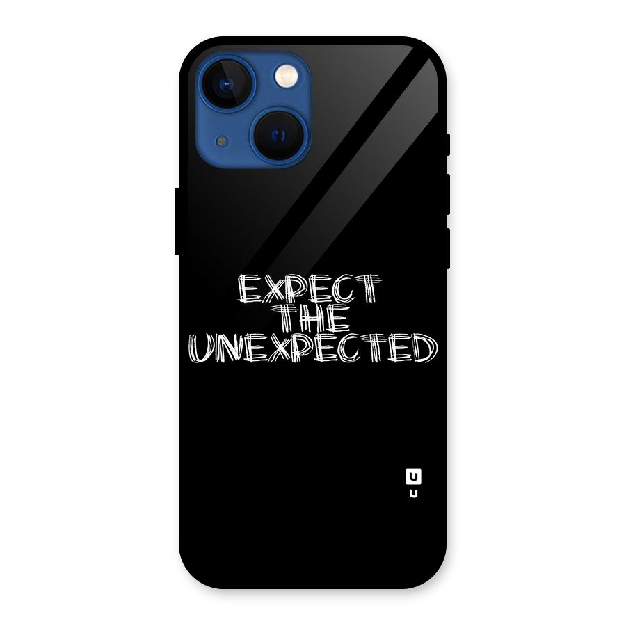 Expect The Unexpected Glass Back Case for iPhone 13 Mini