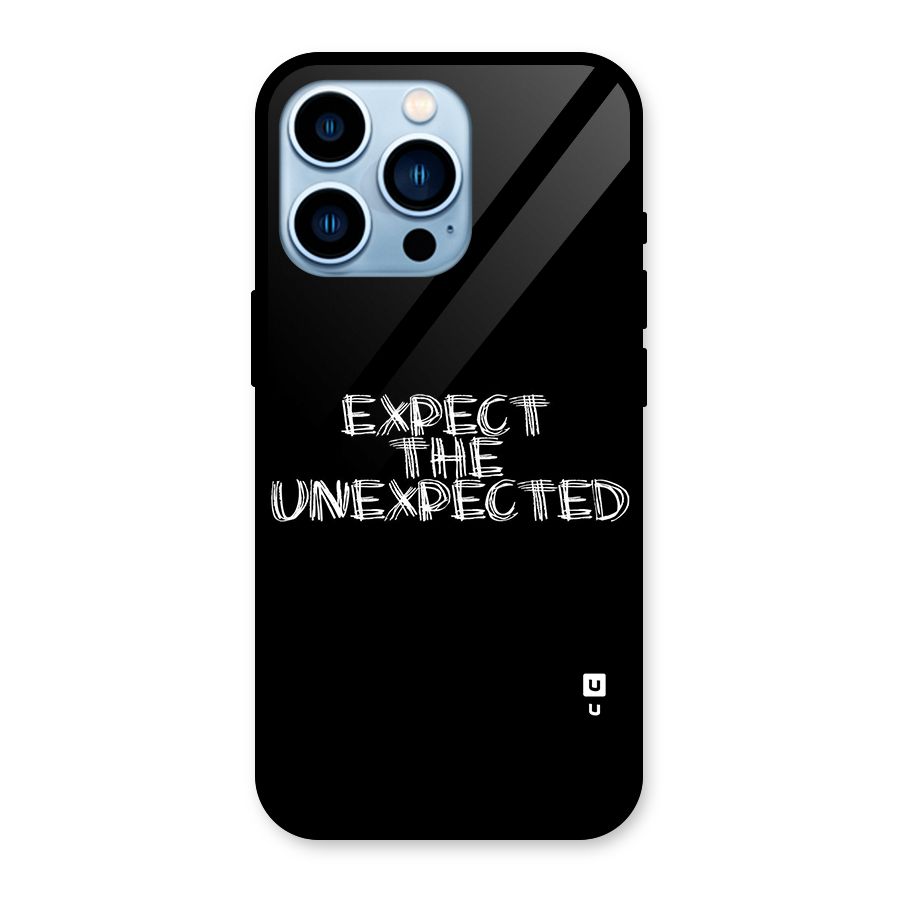 Expect The Unexpected Glass Back Case for iPhone 13 Pro