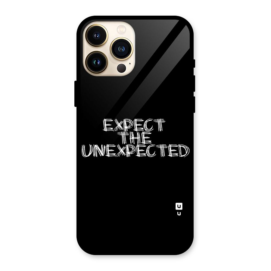 Expect The Unexpected Glass Back Case for iPhone 13 Pro Max