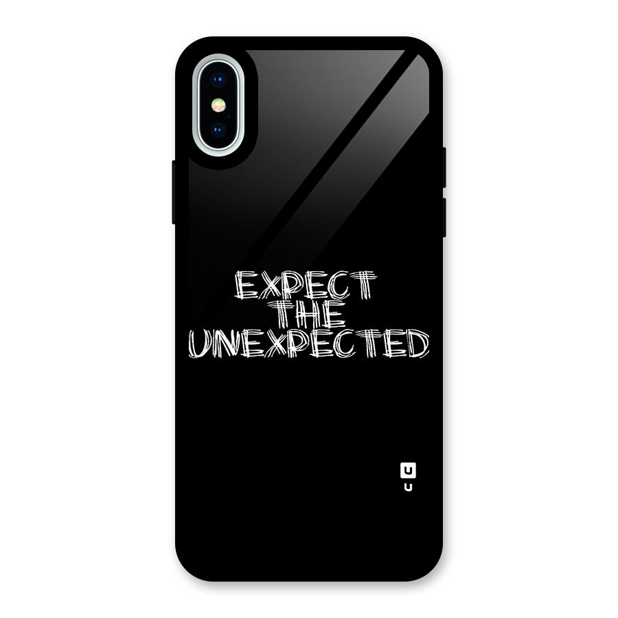 Expect The Unexpected Glass Back Case for iPhone XS