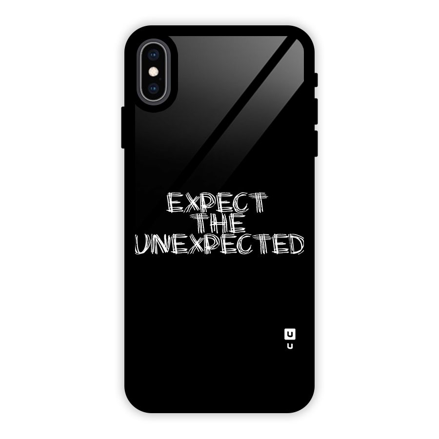 Expect The Unexpected Glass Back Case for iPhone XS Max