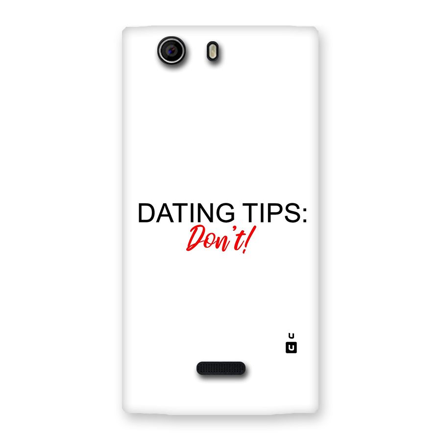 Expert Dating Tip Back Case for Canvas Nitro 2 E311