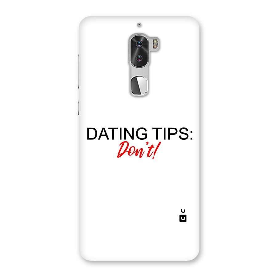 Expert Dating Tip Back Case for Coolpad Cool 1